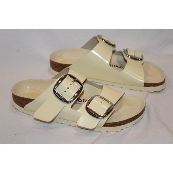 Birkenstock Arizona Big Buckle Patent Leather Narrow Fit Sandals